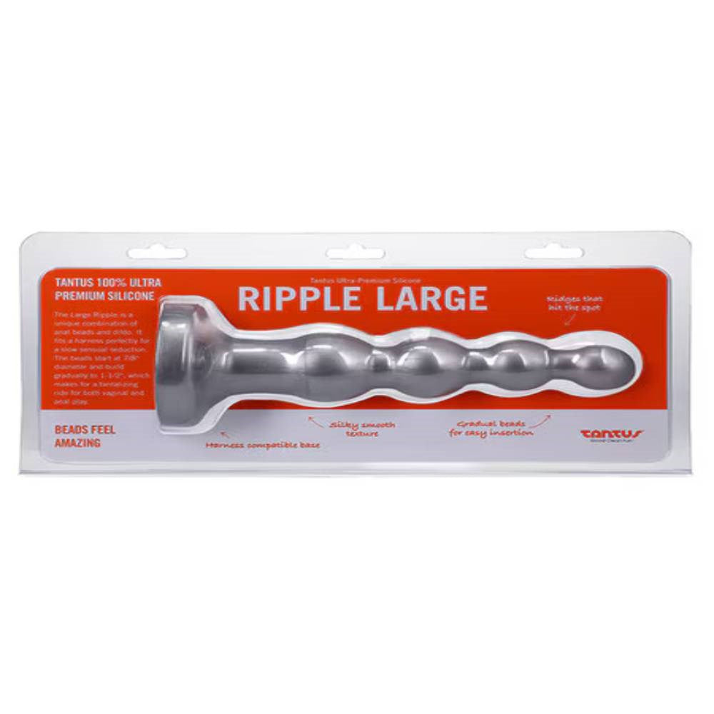 Tantus Ripple Large Silicone Classic Anal Beads - - Anal Beads and Balls
