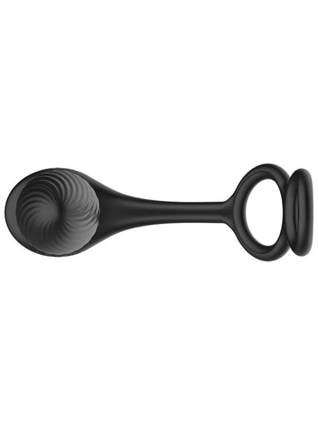 Nexus Tornado Remote Controlled Cock & Ball Ring With Vibrating Anal Plug - Butt Plugs