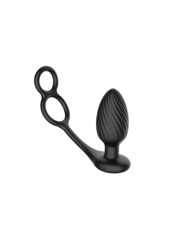 Nexus Tornado Remote Controlled Cock & Ball Ring With Vibrating Anal Plug - Butt Plugs