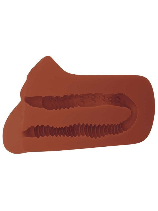 PDX Brands Pick Your Pleasure Mens Stroker Brown - Masturbators and Strokers