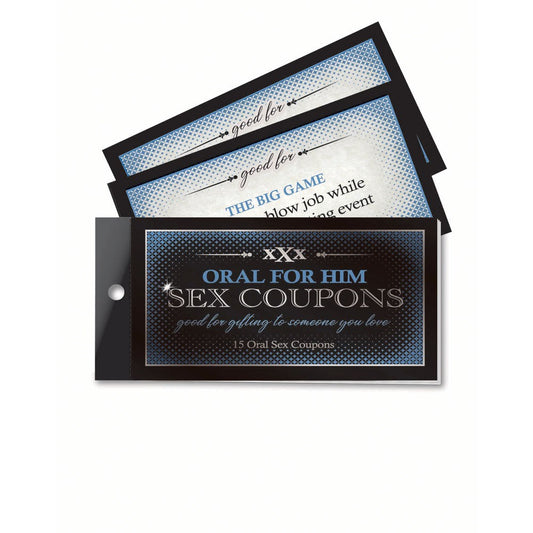 Little Genie Oral For Him Sex Coupons Set of 15 Coupons - Sex Games, Coupons and Tricks