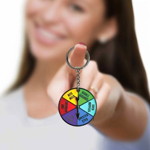 Little Genie Super Fun Naughty Sex Spinner Novelty Key Chain - Party Gifts and Novelties