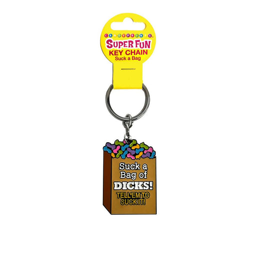 Little Genie Super Fun Suck A Bag Novelty Key Chain - Party Gifts and Novelties
