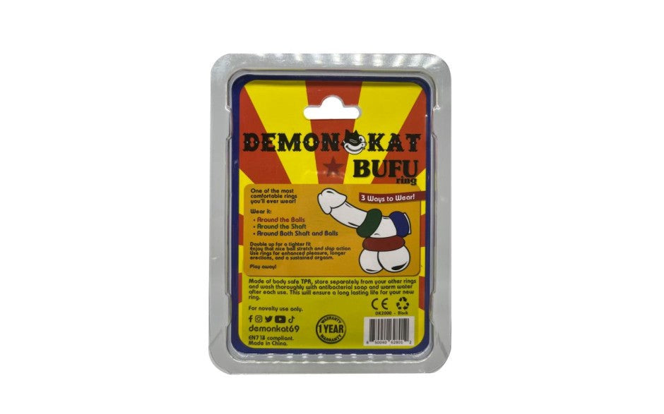 Demon Kat BuFu Soft and Stretchy Cock Ring - - Stretchy Cock Rings