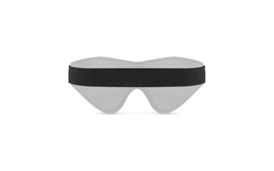 Bedroom Fantasies Faux Leather Blindfold Black - - Masks And Blindfolds