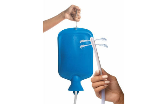 CleanStream Deluxe Shower Enema Bag and Nozzle Kit - Enemas and Douches