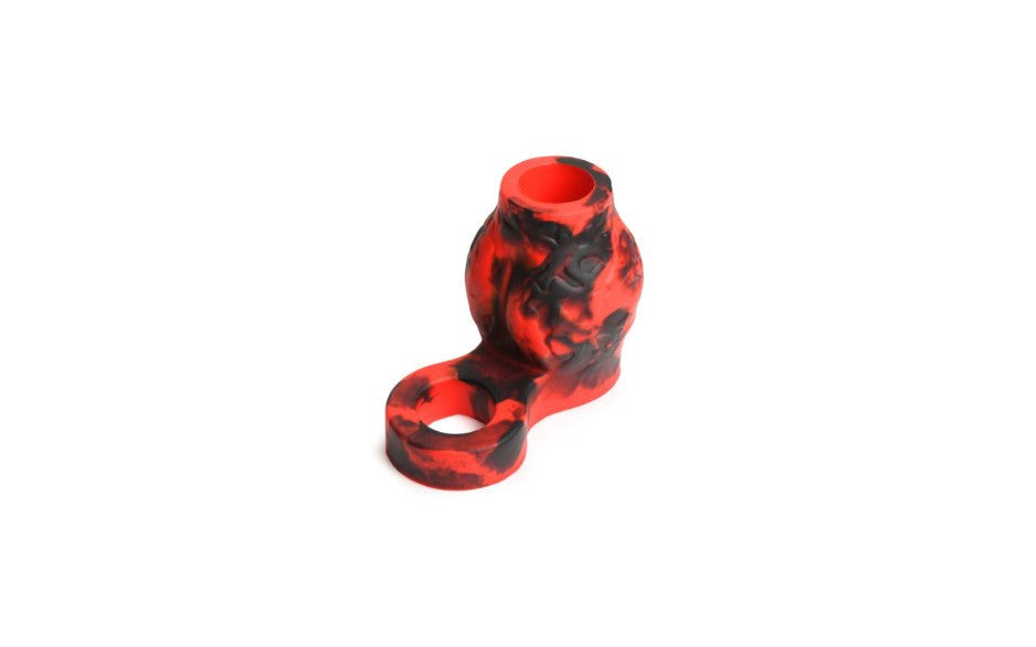 Creature Cocks Hell Hound Silicone Penis Sleeve and Ball Stretcher - - Penis Sleeves and Extenders
