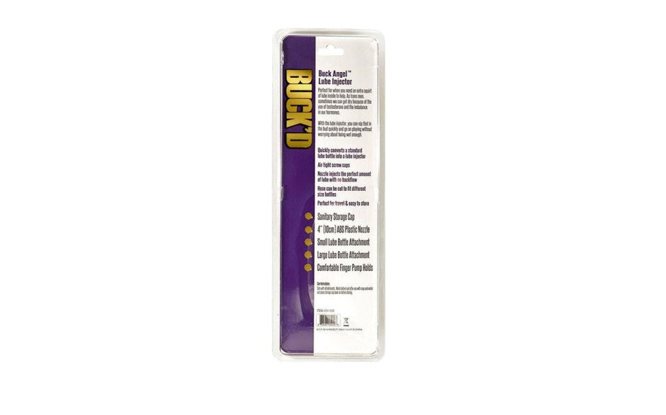 Demon Kat Buckd Lube Injector 4 Piece Bottle Adapter - - Massage Oils and Lubricants