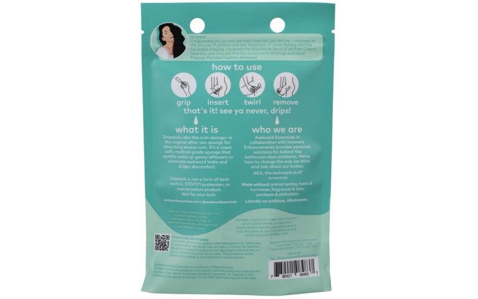 Doc Johnson Awkward Essentials Dripsticks Sponge 3 Piece - - Condoms