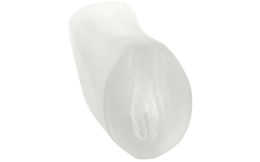 Doc Johnson Palm Pal Ultraskyn Pussy Stroker Frosted Clear - Masturbators and Strokers