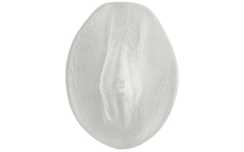 Doc Johnson Palm Pal Ultraskyn Pussy Stroker Frosted Clear - Masturbators and Strokers