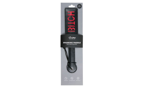 Fetish Collection BDSM Play Bitch Paddle Black - Paddles And Slappers