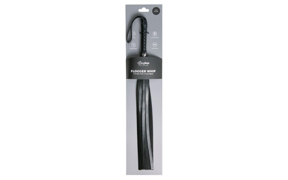 Fetish Collection Leather Flogger Bondage Whip - - Whips And Crops