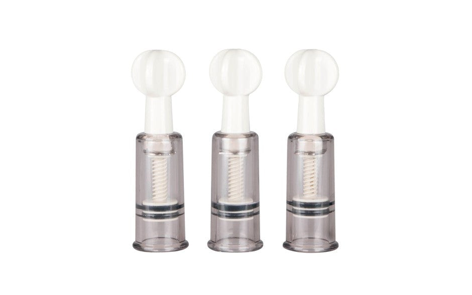 Fetish Collection Nipple and Clit Suckers 3 Piece - - Breast and Nipple Toys