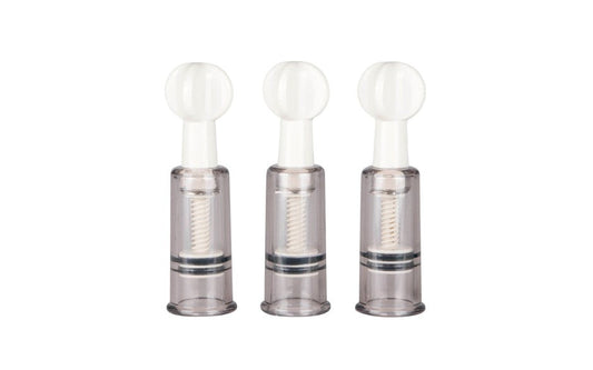 Fetish Collection Nipple and Clit Suckers 3 Piece - Nipple and Clit Clamps