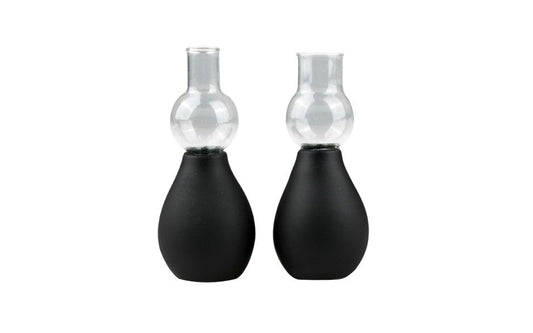 Fetish Collection Nipple Sucker Black 2 Piece - Nipple and Clit Clamps