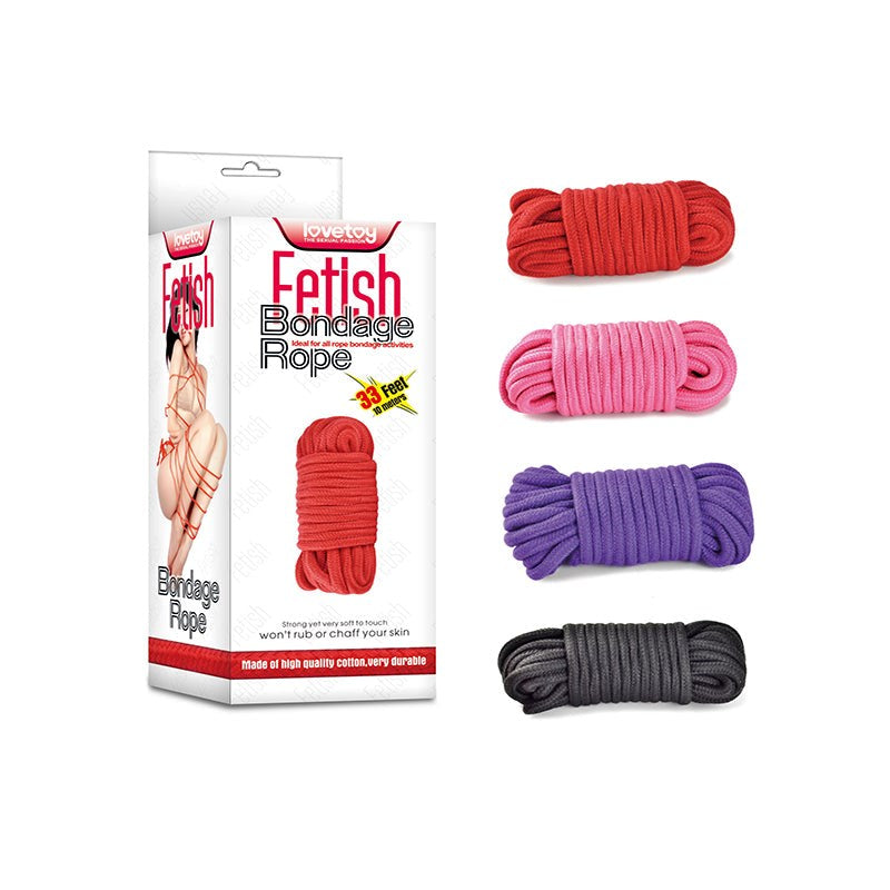 Lovetoy Fetish Bondage Play Rope 10m - - Cuffs And Restraints