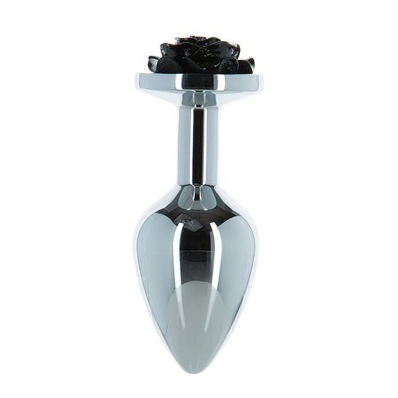 LUX Active 3 Inches Rose Metal Butt Plug - - Butt Plugs