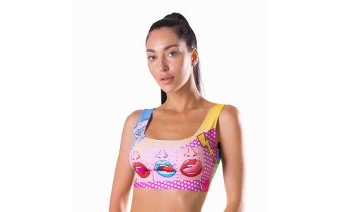 Mememe Lingerie Comics Hot Sexy Womens Crop Top - Bras and Bra Sets