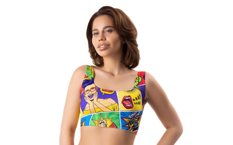 Mememe Lingerie Comics Insta Sexy Womens Crop Top - Bras and Bra Sets