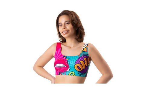 Mememe Lingerie Comics Oh Womens Crop Top - Bras and Bra Sets