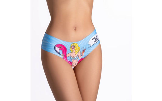 Mememe Lingerie Comics Relax Girl Slip Womens Lingerie - G-Strings, Panties and Shorts