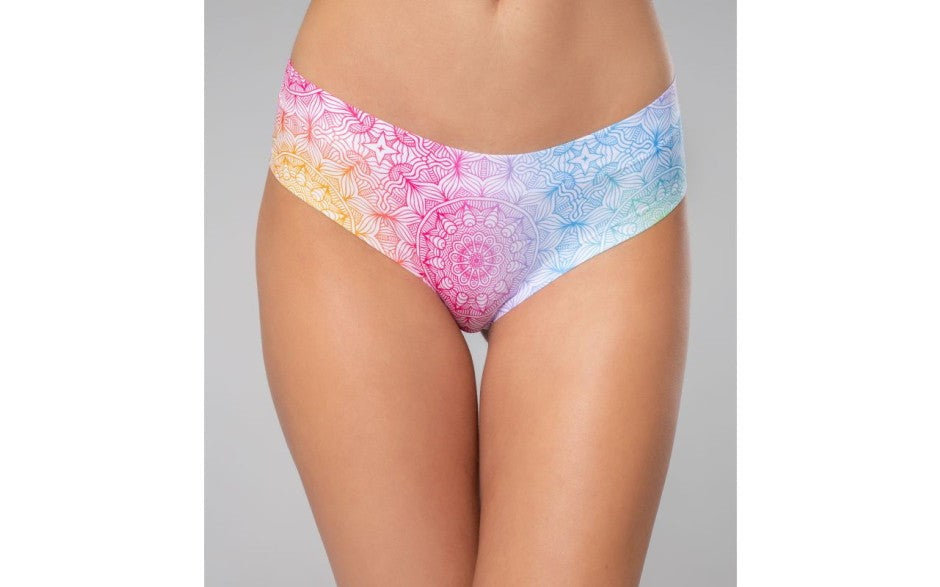 Mememe Lingerie Mandala Happiness Thongs For Womens - - G-Strings, Panties and Shorts