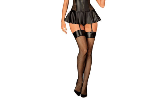 Obsessive Sexy Darkessia Leg Stockings Black - Hosiery