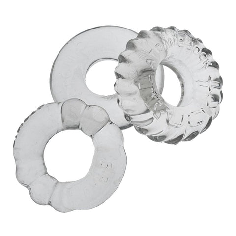 OxBalls Bonemaker 3 Piece Stretchy Mens Cock Ring Set - Stretchy Cock Rings