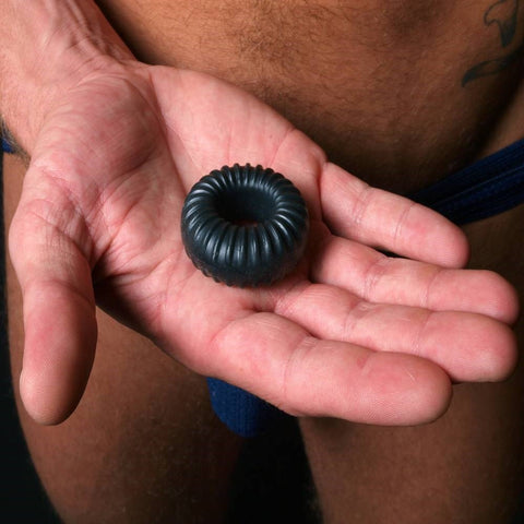 Perfect Fit Ribbed Stretchy Cock Ring - Stretchy Cock Rings