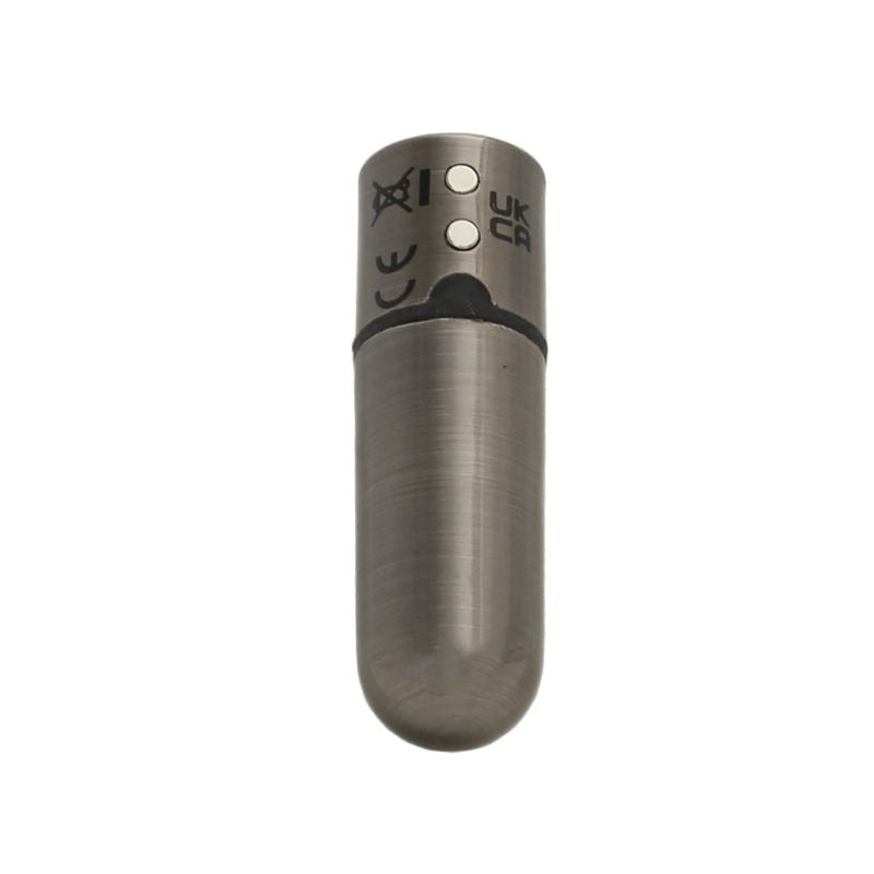 Power Bullet First Class 6 cm Rechargeable Bullet Vibrator With Crystal Button - - Bullet Vibrators
