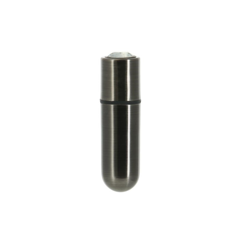 Power Bullet First Class 6 cm Rechargeable Bullet Vibrator With Crystal Button - - Bullet Vibrators