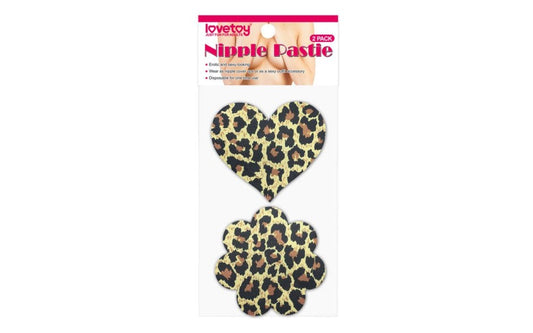 Lovetoy Leopard Sexy Nipple Pasties For Womens Twin Pack - Breast and Nipple Toys