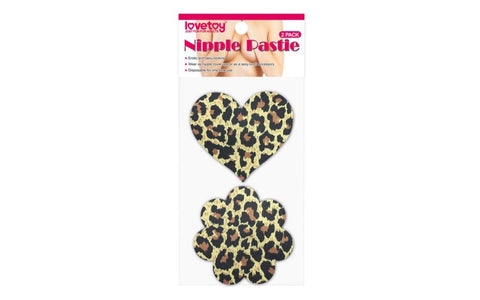 Lovetoy Leopard Sexy Nipple Pasties For Womens Twin Pack - Breast and Nipple Toys