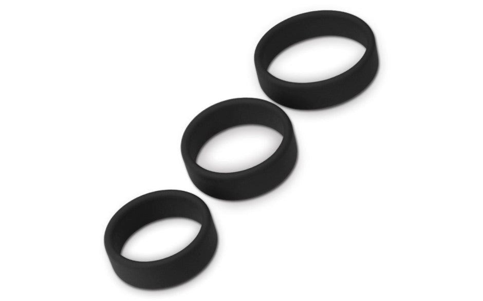 Lovetoy Pro Stretchy Silicone Cock Rings Set 3 Piece - - Cock Ring Sets