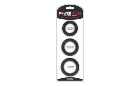 Lovetoy Thick Stretchy Silicone Cock Rings Set 3 Piece - Cock Ring Sets