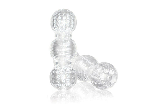 M for Men Master Stretchy Male Stroker Clear - Masturbators and Strokers