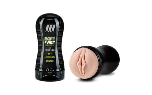 M for Men Soft & Wet Mens Stroker Cup Pussy - Masturbators and Strokers