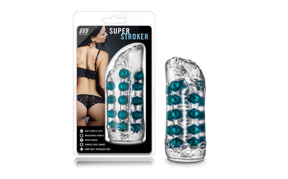 M for Men Super Realistic Feel Male Stroker Clear - - Masturbators and Strokers