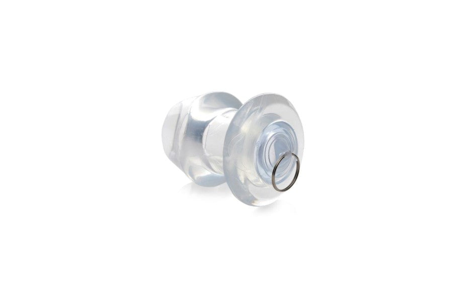 Master Series Ass Bung Clear Hollow Anal Dilator 3 Inch Medium - - Butt Plugs