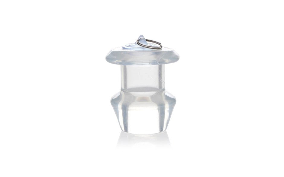 Master Series Ass Bung Clear Hollow Anal Dilator 3 Inch Medium - - Butt Plugs