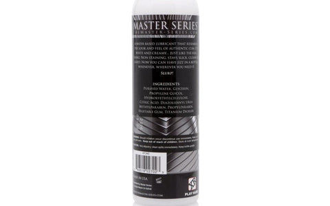 Master Series Jizz Unscented Water Based Lubricant 236ml - Water Based Lubes