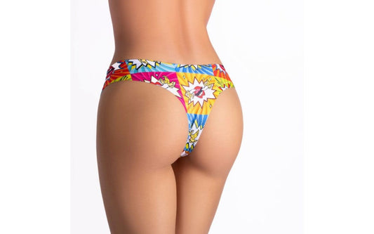 Mememe Lingerie Comics Curios Girl Womens Thong - G-Strings, Panties and Shorts