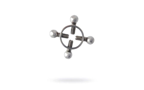 Metal Silver Metal Nipple Clamp 2 Piece - Nipple and Clit Clamps