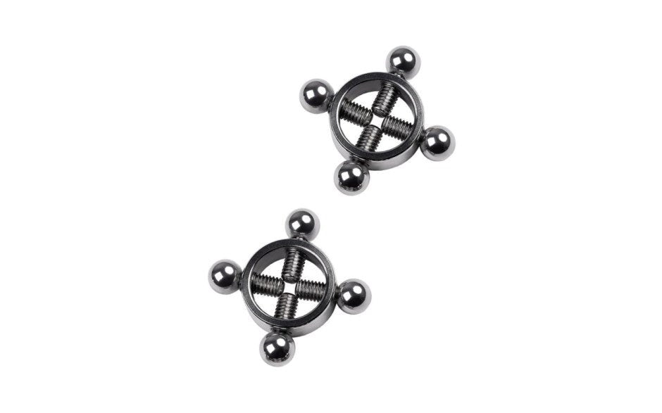 Metal Silver Metal Nipple Clamp 2 Piece - - Nipple and Clit Clamps