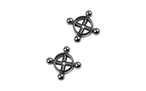 Metal Silver Metal Nipple Clamp 2 Piece - Nipple and Clit Clamps