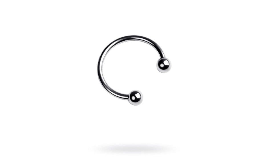 Metal Silver Metal Penis Erection Ring 3cm - - Cock Rings