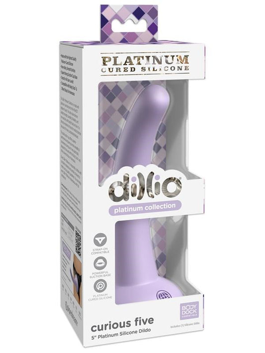 Pipedream Dillio Platinum Curious Five Silicone Dildo - Realistic Dildos
