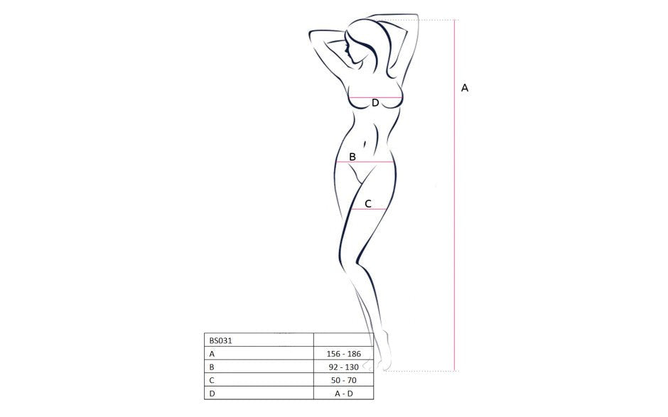 Passion Lingerie BS031 Open Cup Womens Bodysuit One Size White - - Teddies and Bodysuits
