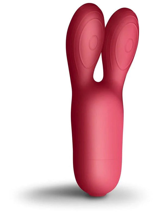 Rocks Off SugarBoo Coral Kiss Twin Clitoral Vibrator - Clit Ticklers and Pulsators
